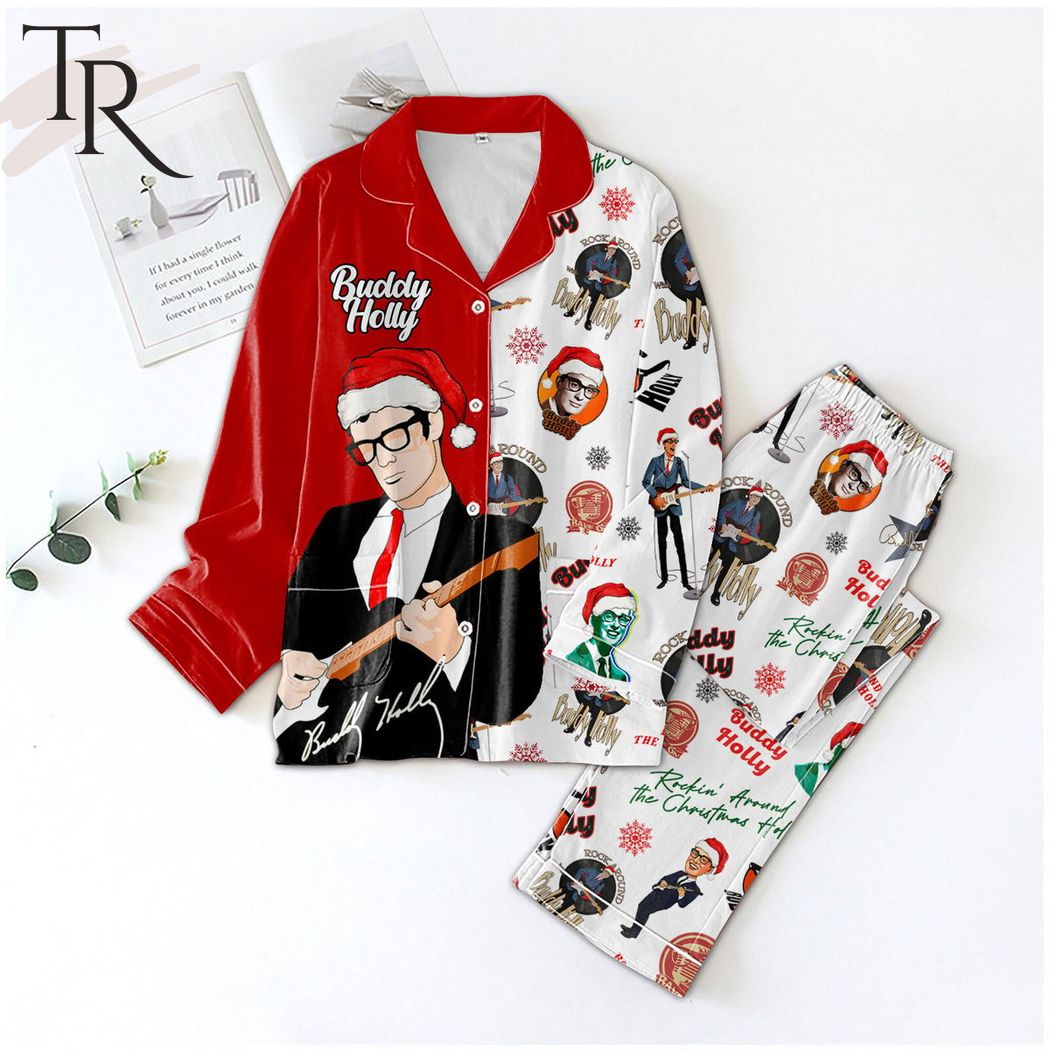 rock around buddy holly rockin around the christmas holly pajamas set 1 oGOq3