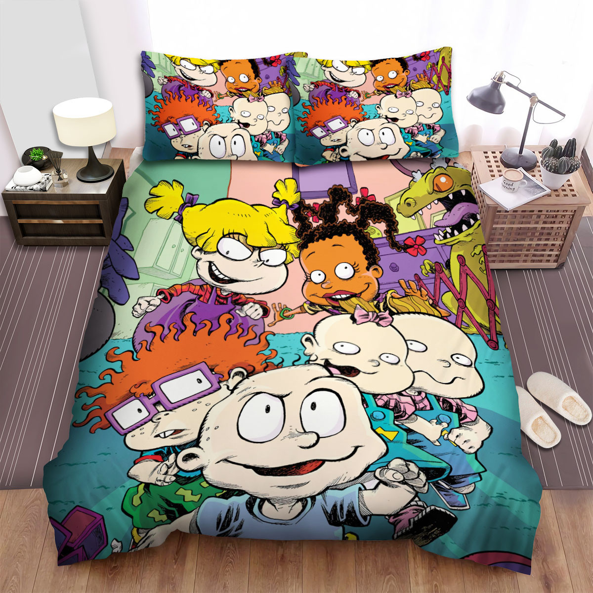 rugrats characters in comics art duvet cover bed sheets bedding sets srvcd