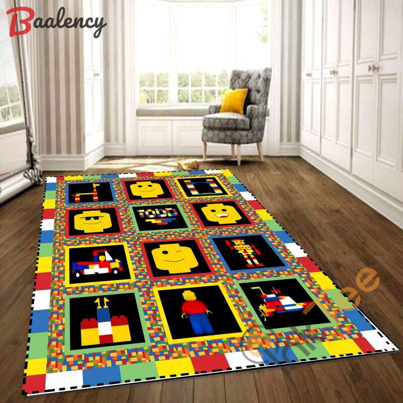 rugs in living room and bedroom lego kids children rectangle rug 20240526015245701