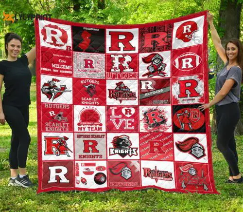 rutgers scarlet knights 1 quilt blanket for fans home decor gift 500x435 1