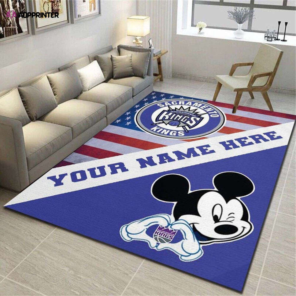 sacramento kings rug living room floor decor fan gifts 9