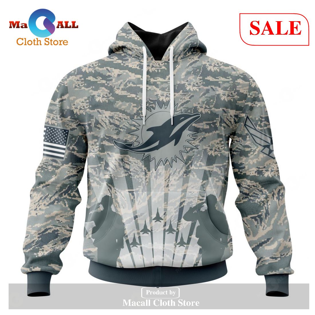 sale personalized nfl miami dolphins honor us air force veterans hoodie sweatshirt 3d limited edition 1 RkuBU