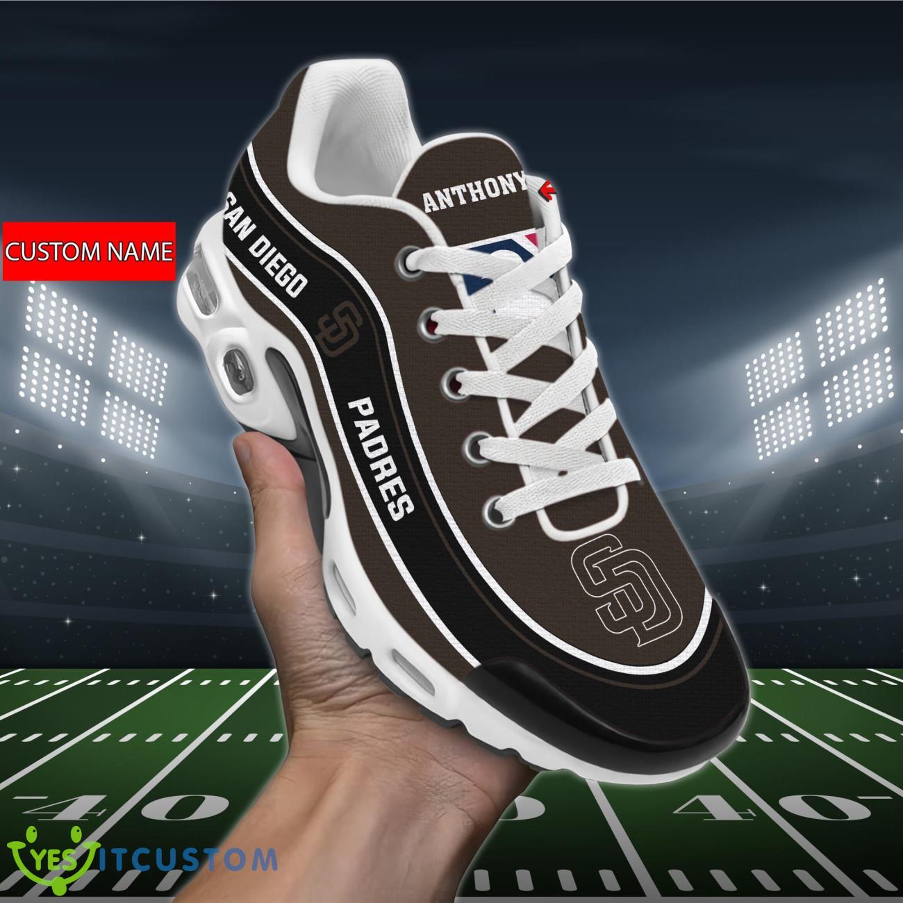 san diego padres mlb air cushion sports shoes custom name for fans