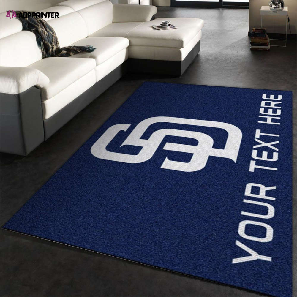 san diego padres rug living room floor decor fan gifts 3