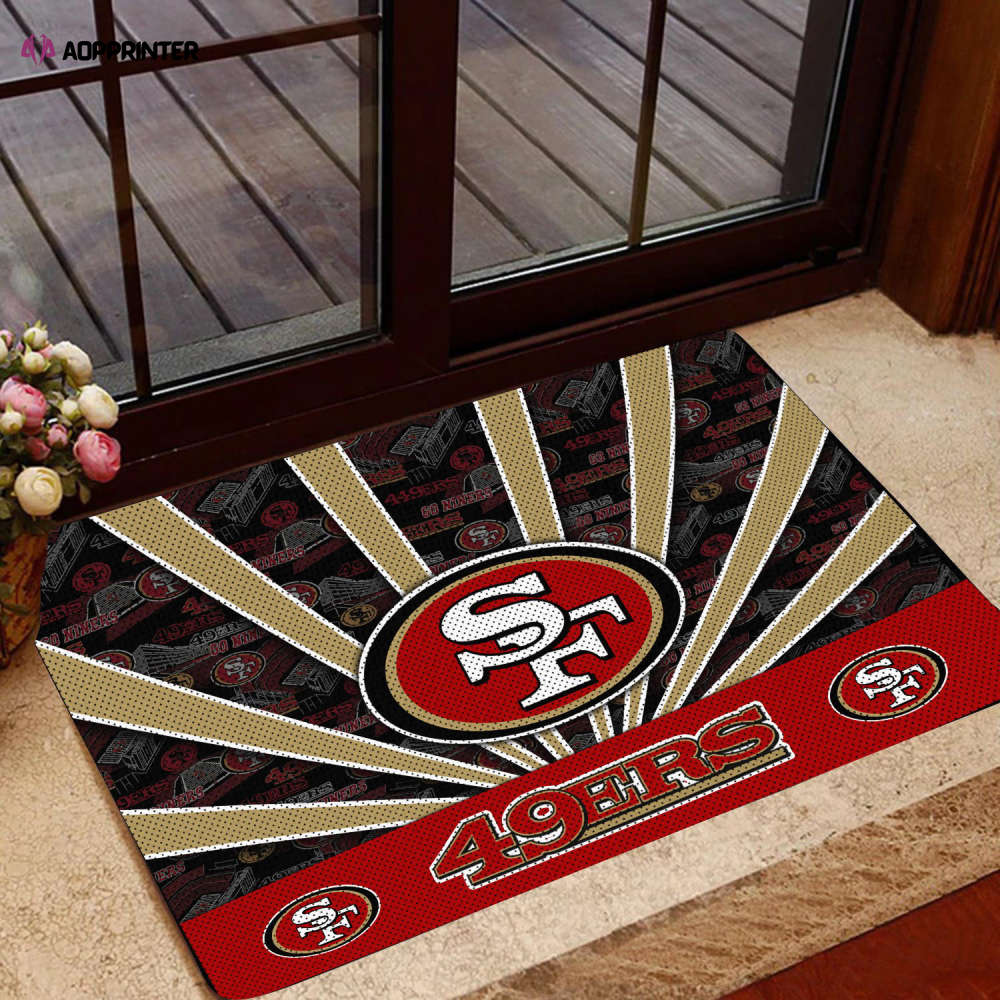 san francisco 4 ers doormat gift for home decor