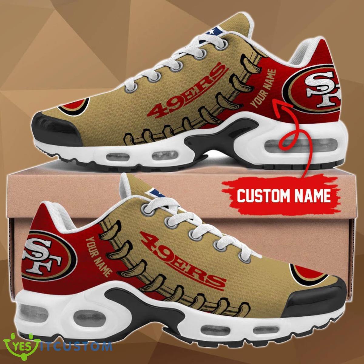 san francisco 49ers air cushion sports shoes custom name for fans