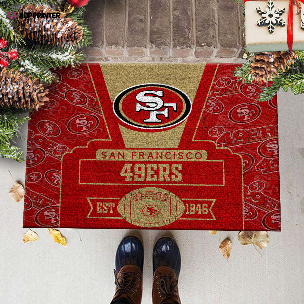 san francisco 49ers doormat best gift for home decor 1 1