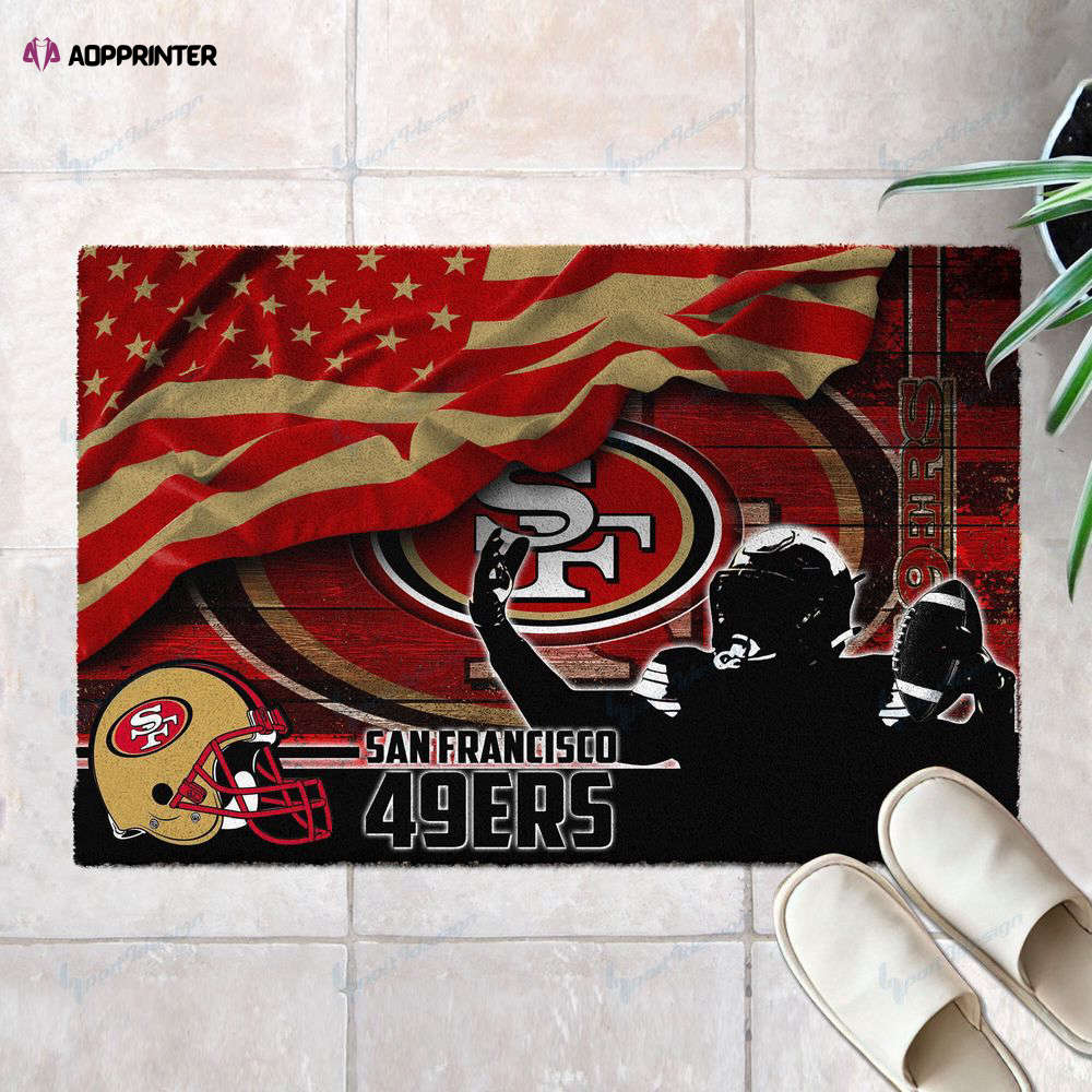 san francisco 49ers doormat best gift for home decor 1 3