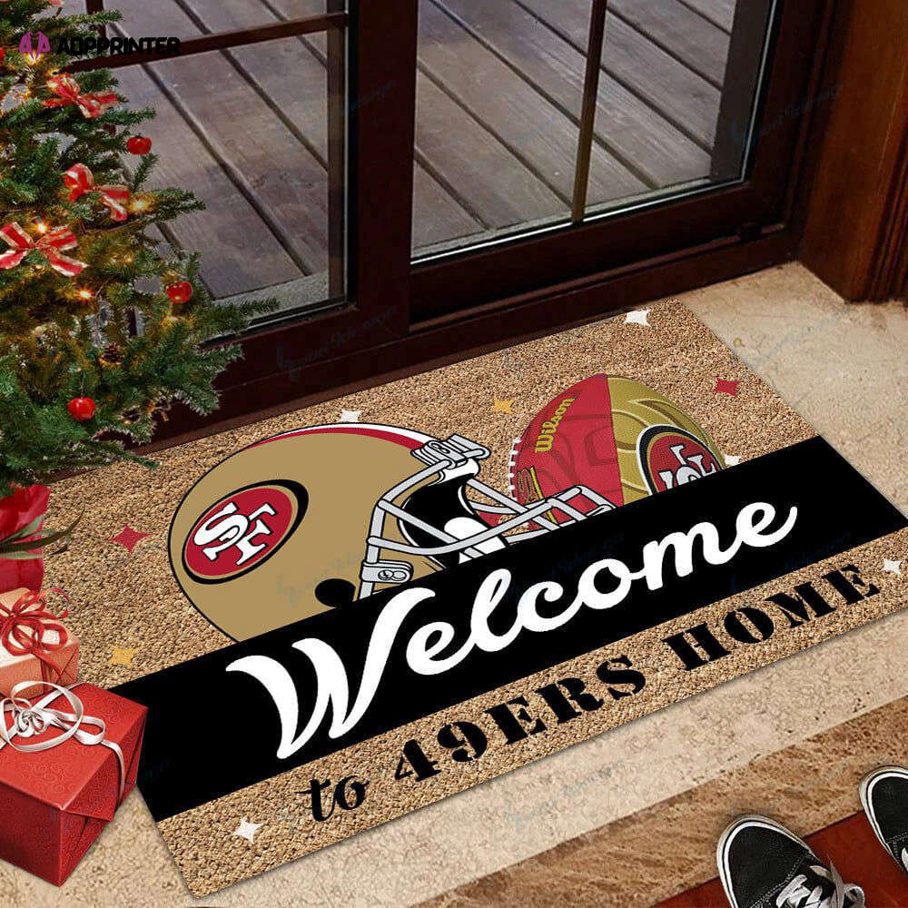 san francisco 49ers doormat best gift for home decoration