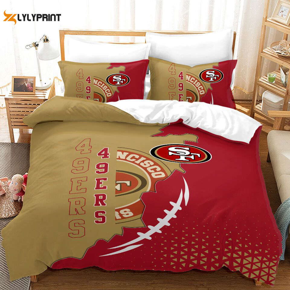 san francisco 49ers duvet cover bedding set bd801