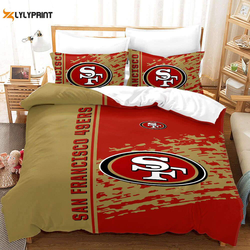 san francisco 49ers duvet cover bedding set bd804