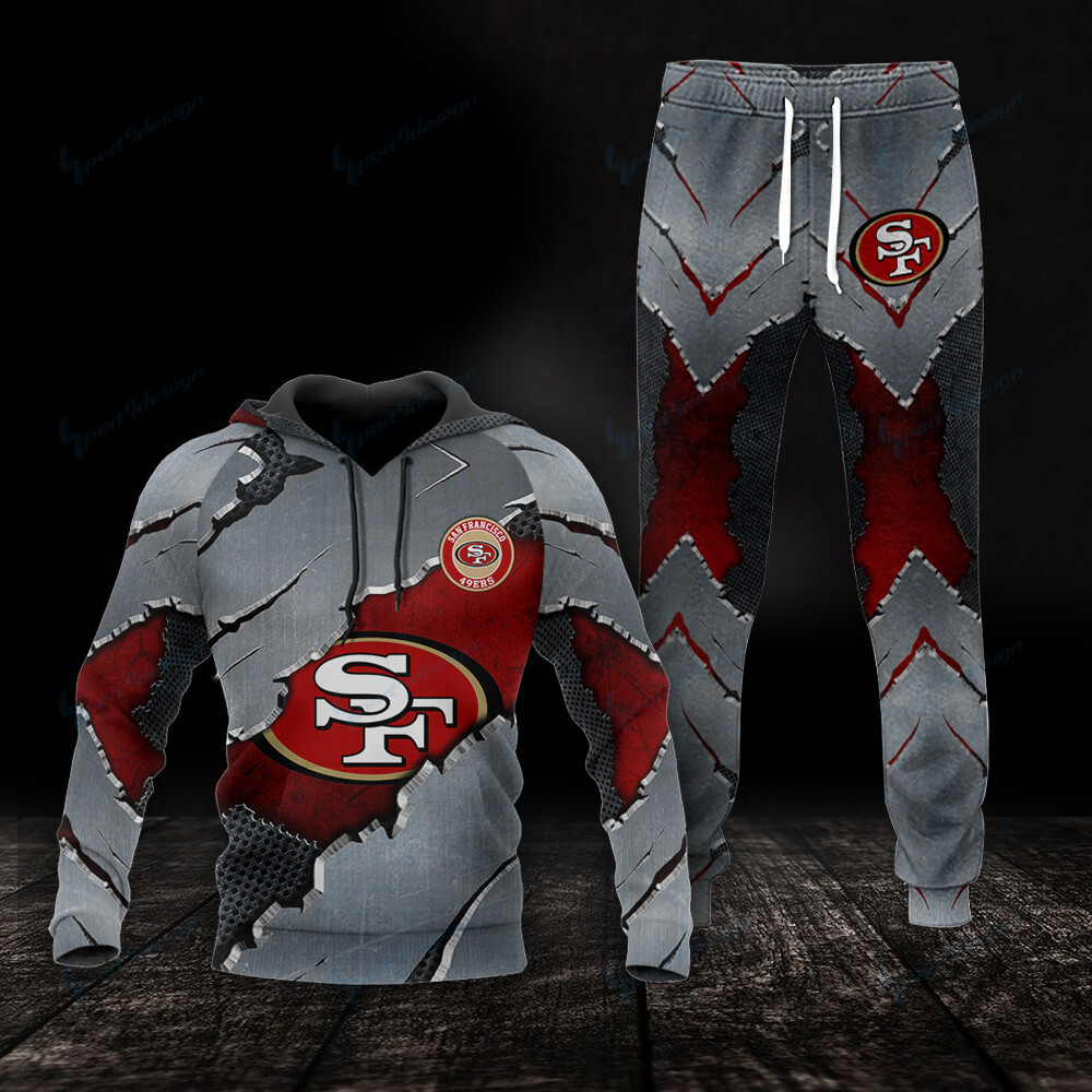 san francisco 49ers hoodie and jogger set hoodie bg856 mbmjf