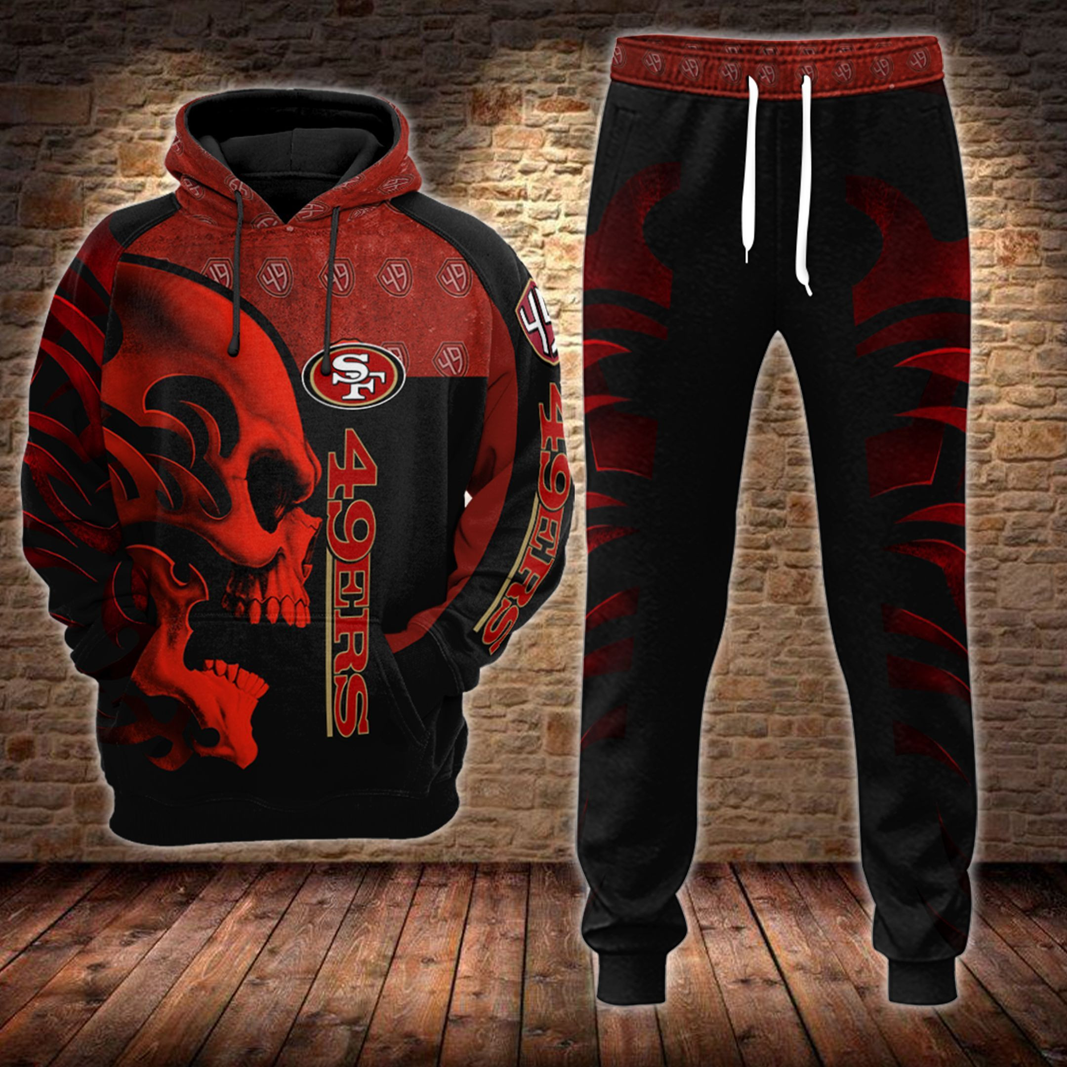 san francisco 49ers joggers hoodie 002 mtucc