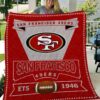 san francisco 49ers logo premium quilt g3ejo