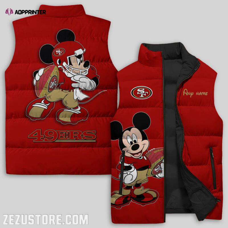 san francisco 49ers nfl sleeveless puffer jacket custom for fans gifts 18