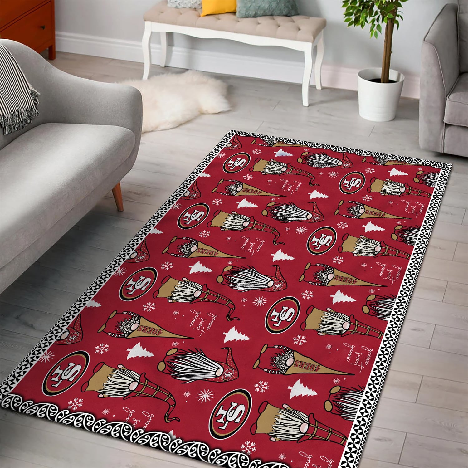 san francisco 49ers premium rectangle rug 40 hqjsi