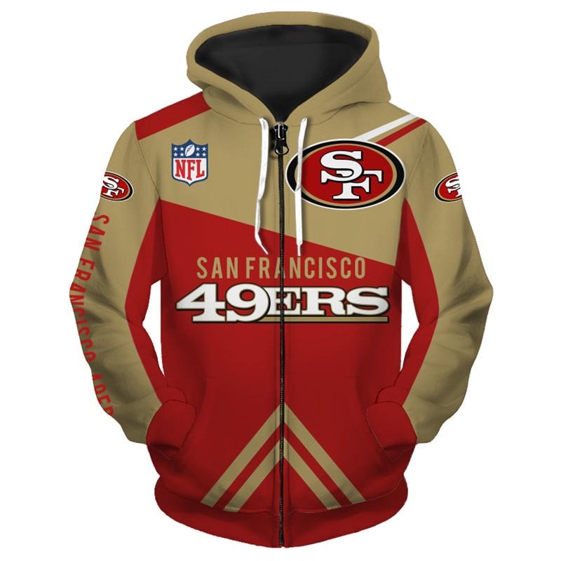 san francisco 49ers zip up hoodies cheap 3d sweatshirt football sweatshirt 1000x