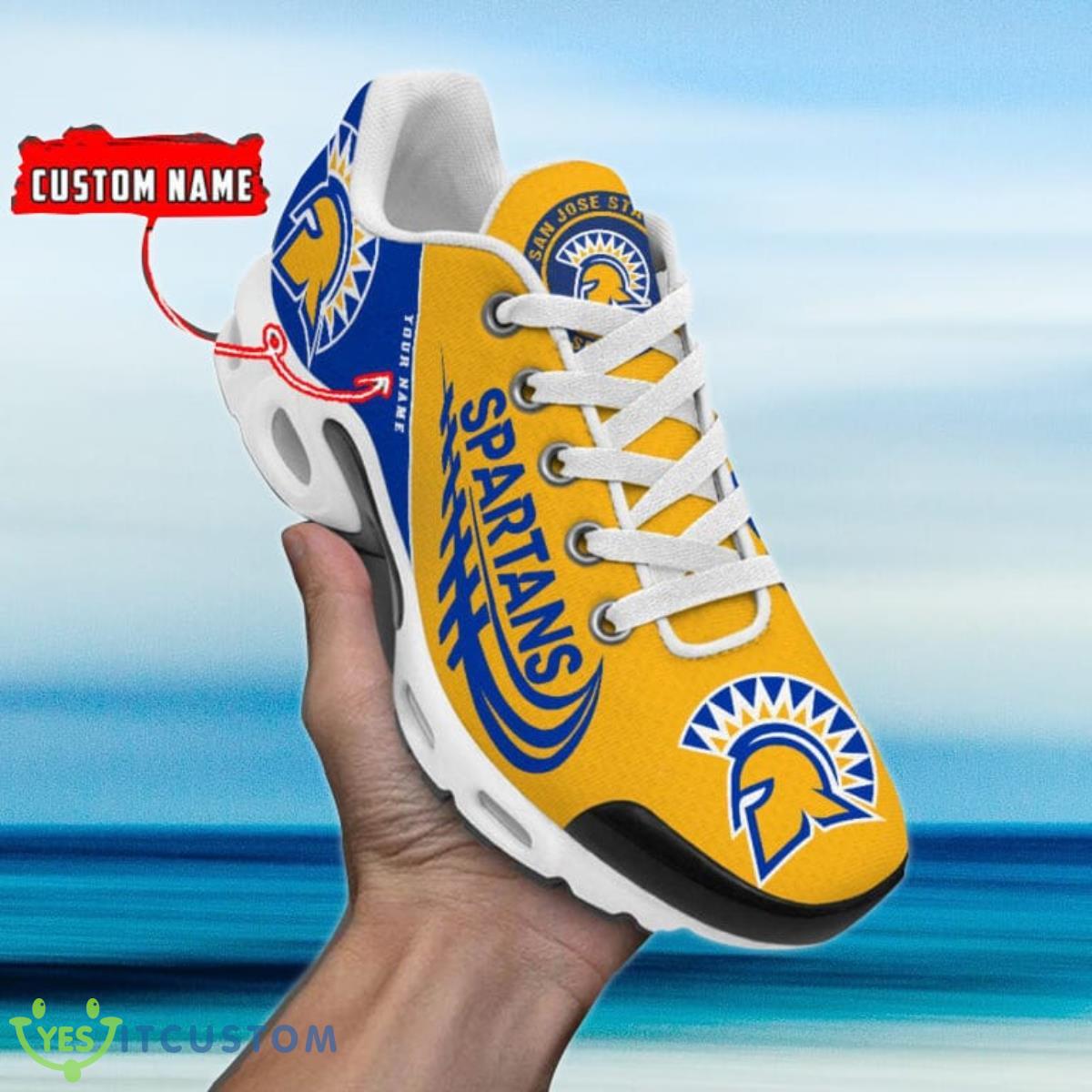 san jose state spartans custom name air cushion sports shoes