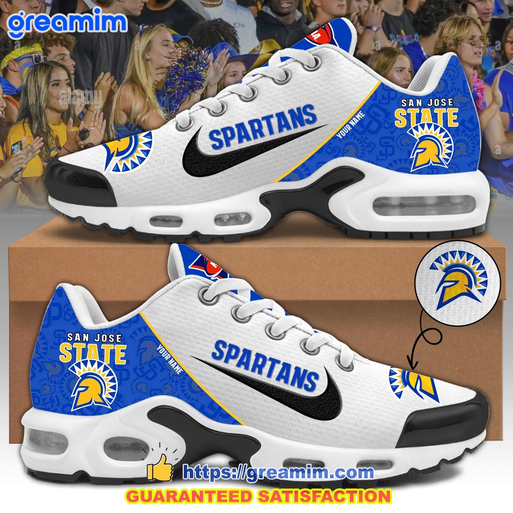 san jose state spartans custom nike air max plus shoes 1 pSRAa