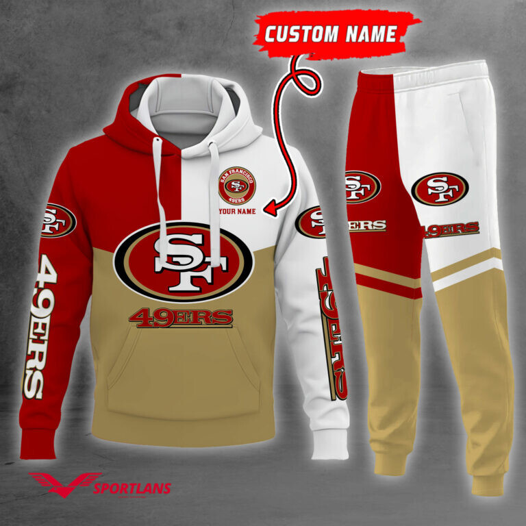 san francisco 49ers nfl personalized combo hoodie and jogger tmhj11611028 rollqthuwx