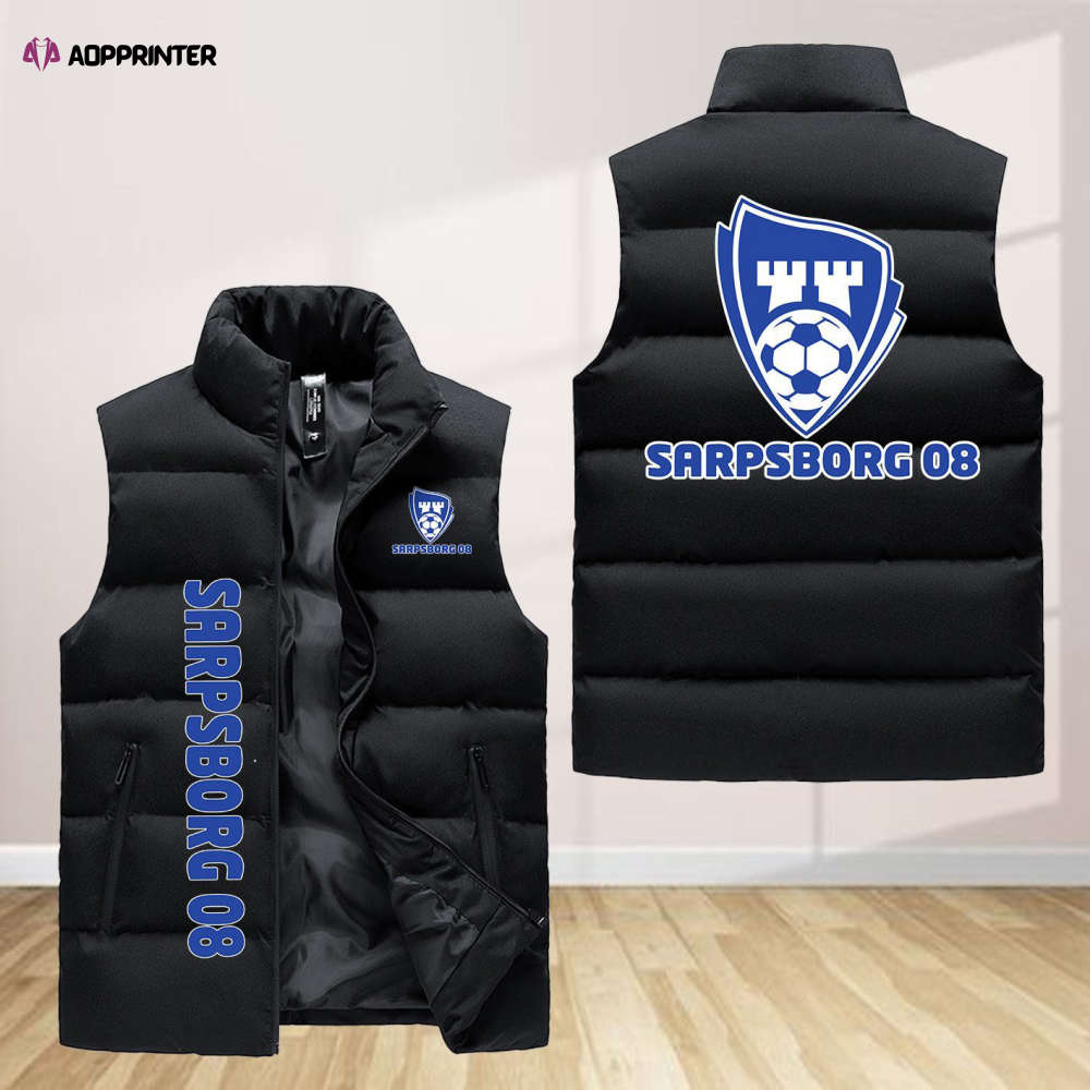 sarpsborg 08 fotballforening sleeveless puffer jacket custom for fans gifts