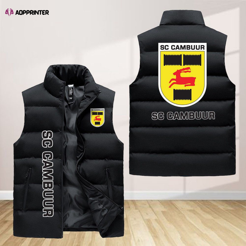 sc cambuur sleeveless puffer jacket custom for fans gifts