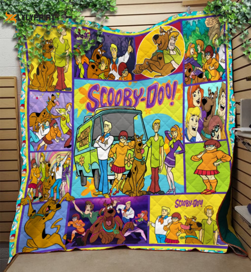 scooby doo quilt blanket for fans home decor gift 2 1