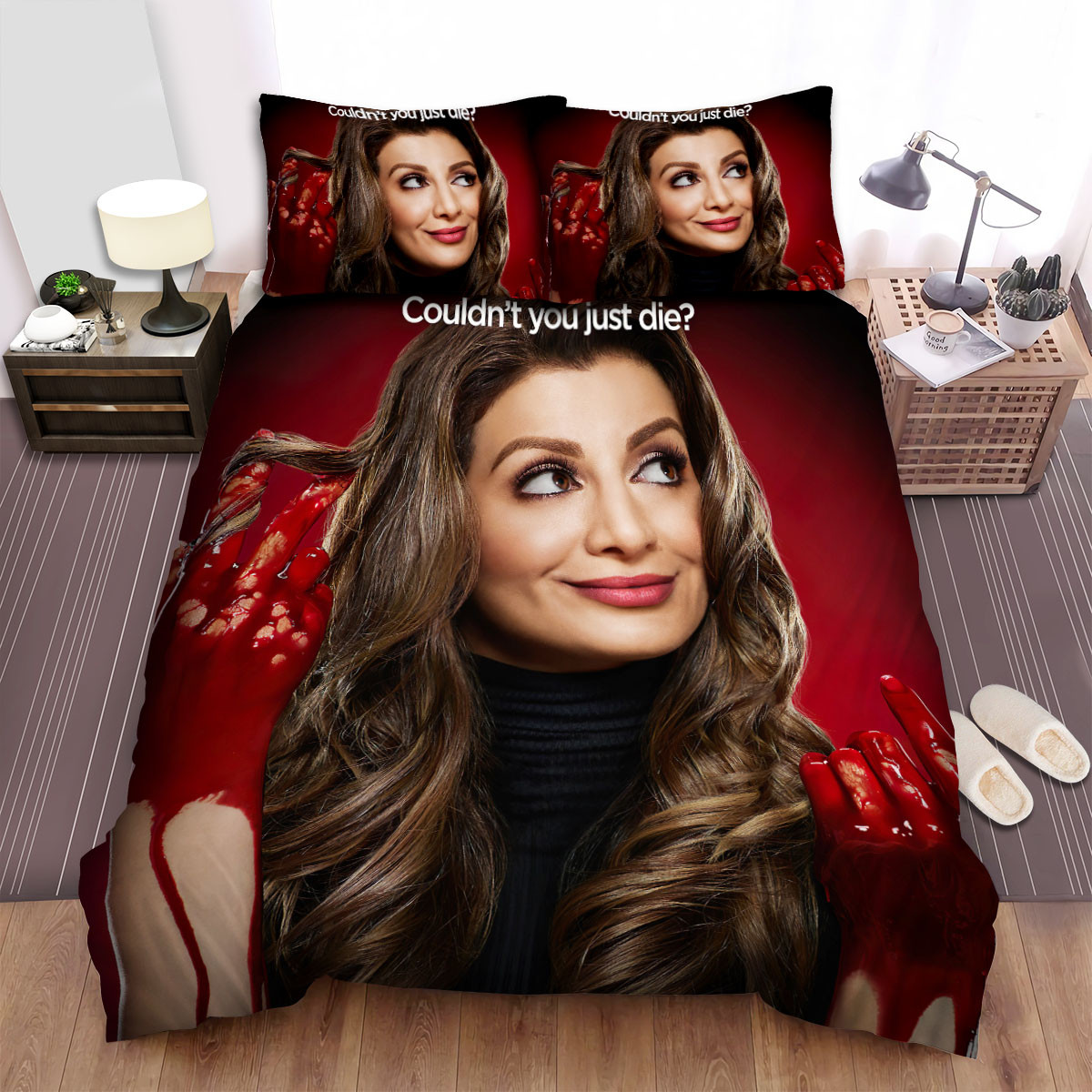 scream queens bloody hands bed sheets spread comforter duvet cover bedding sets r4rhw