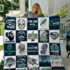 seattle seahawks 2 quilt blanket for fans home decor gift