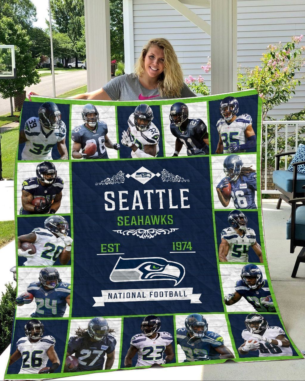 seattle seahawks 3d premium quilt 8adns