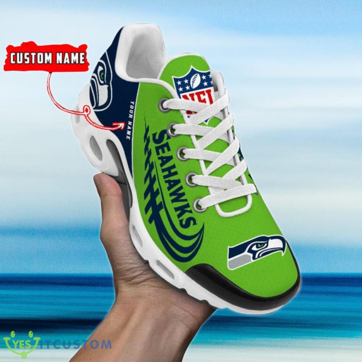 seattle seahawks custom name air cushion sports shoes