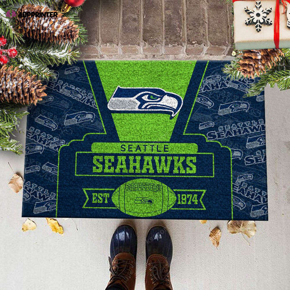 seattle seahawks doormat best gift for home decor