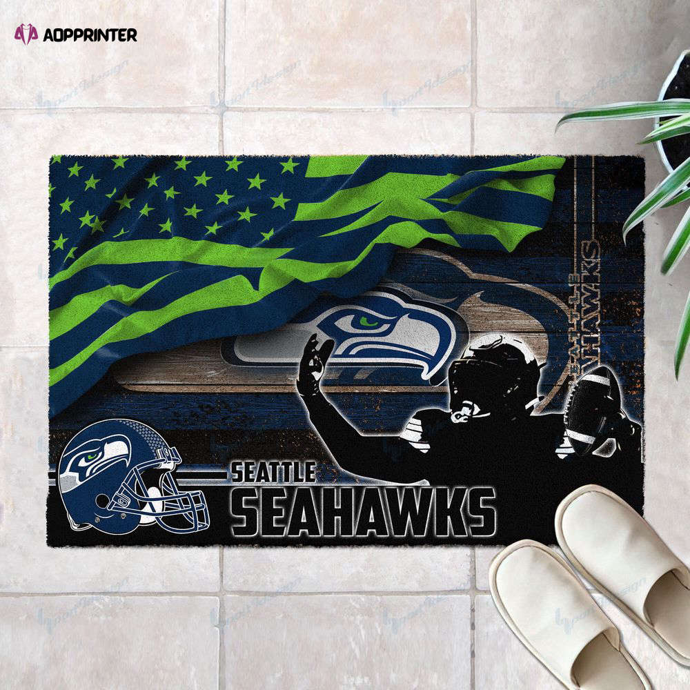 seattle seahawks doormat best gift for home decor 1 2