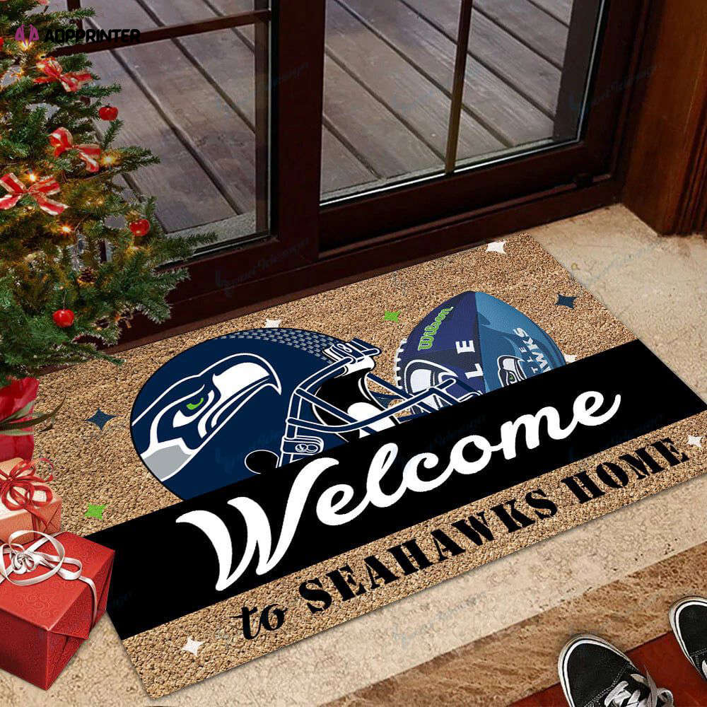 seattle seahawks doormat gift for home decor