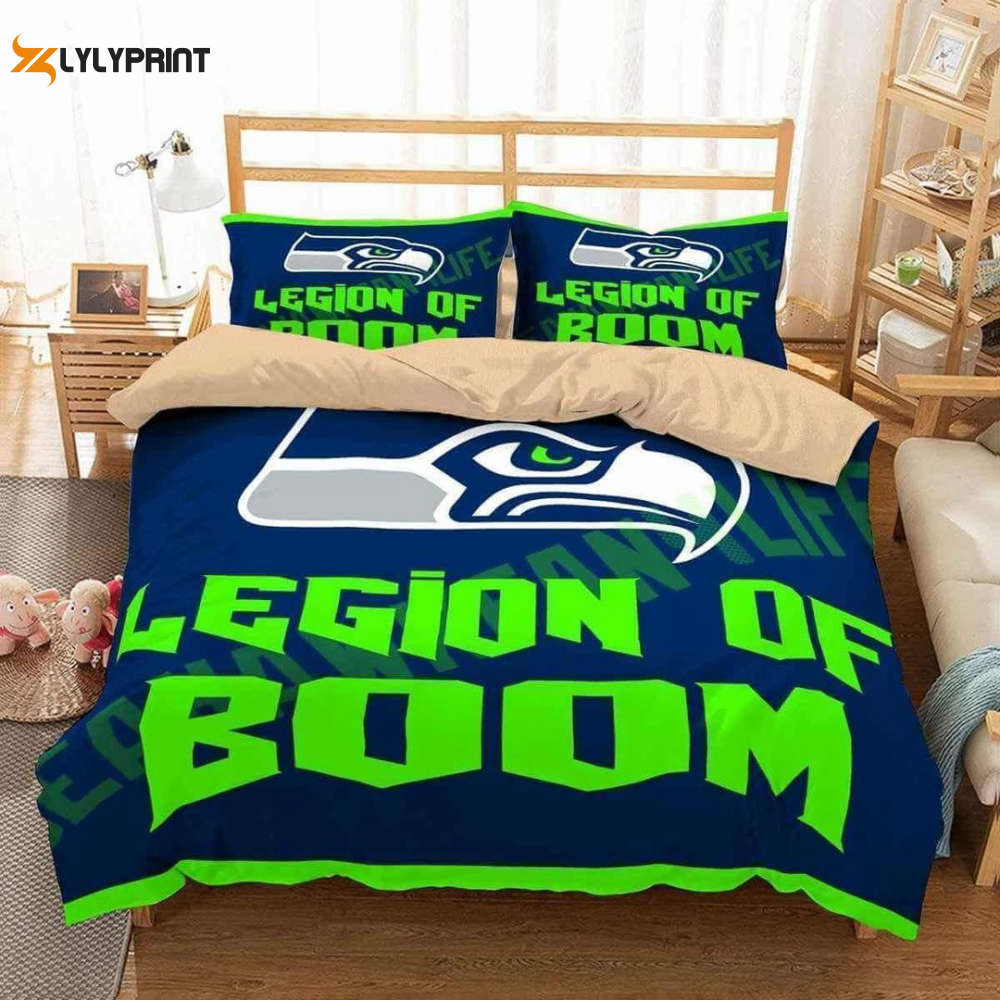 seattle seahawks duvet cover bedding set bd824