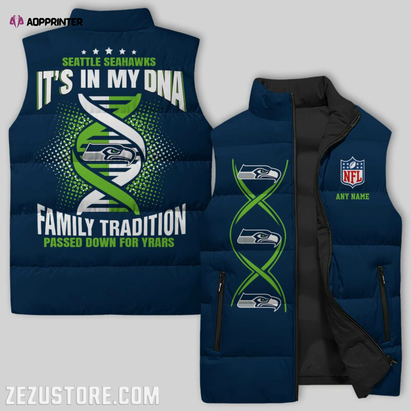 seattle seahawks nfl sleeveless puffer jacket custom for fans gifts 12