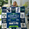 seattle seahawks quilt blanket for fans home decor gift