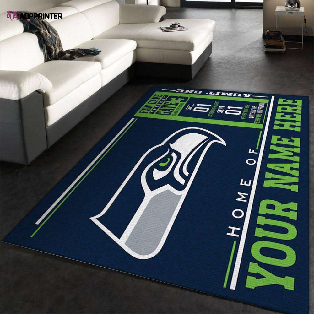 seattle seahawks rug living room floor decor fan gifts 9