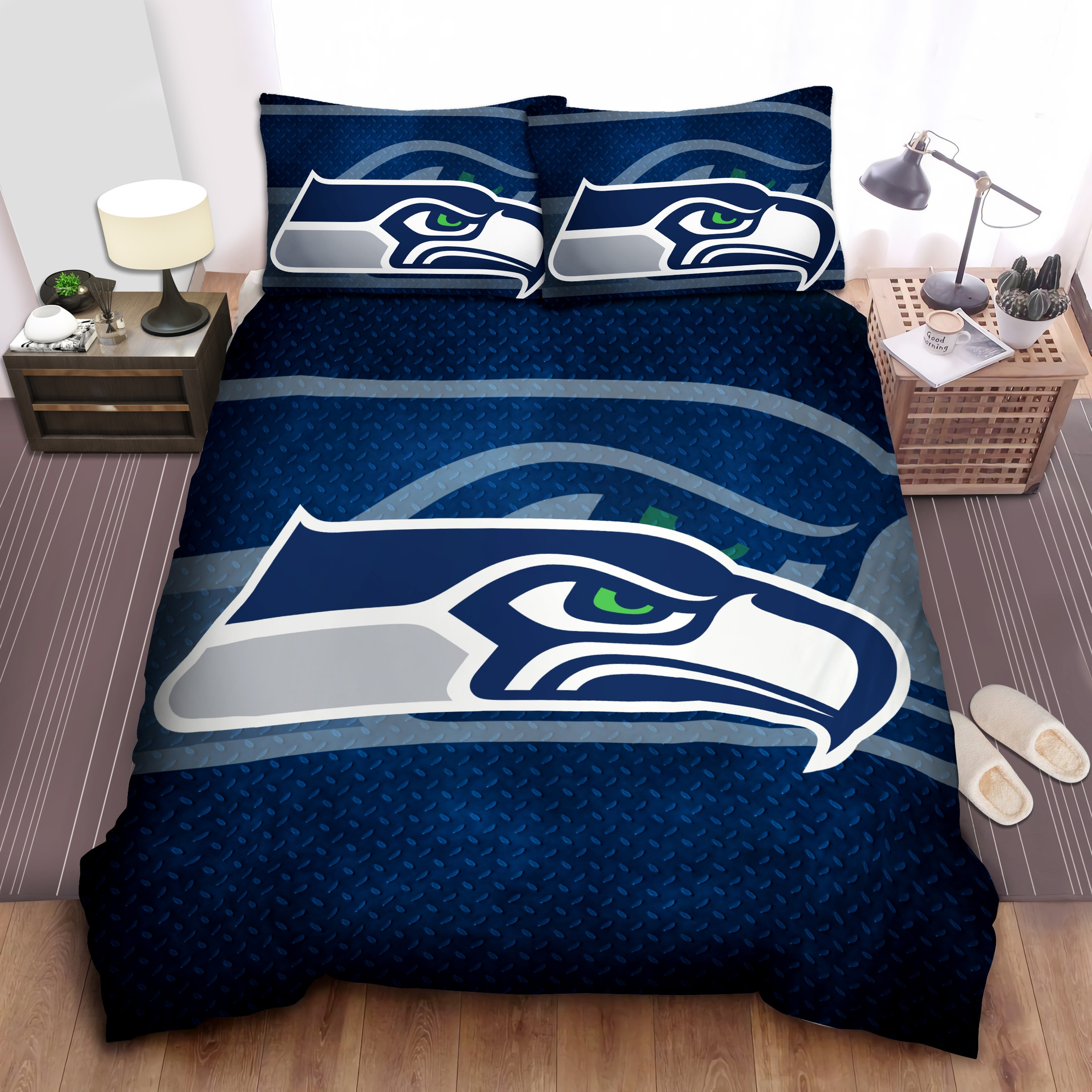 seattle seahawks sports washington bedding sets duvet cover bed sheet spread thikj