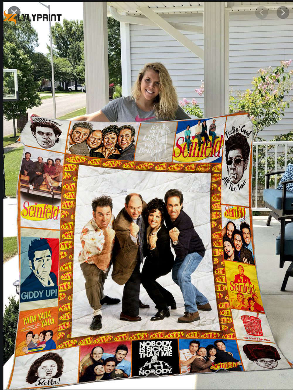 seinfeld 2 quilt blanket for fans home decor gift