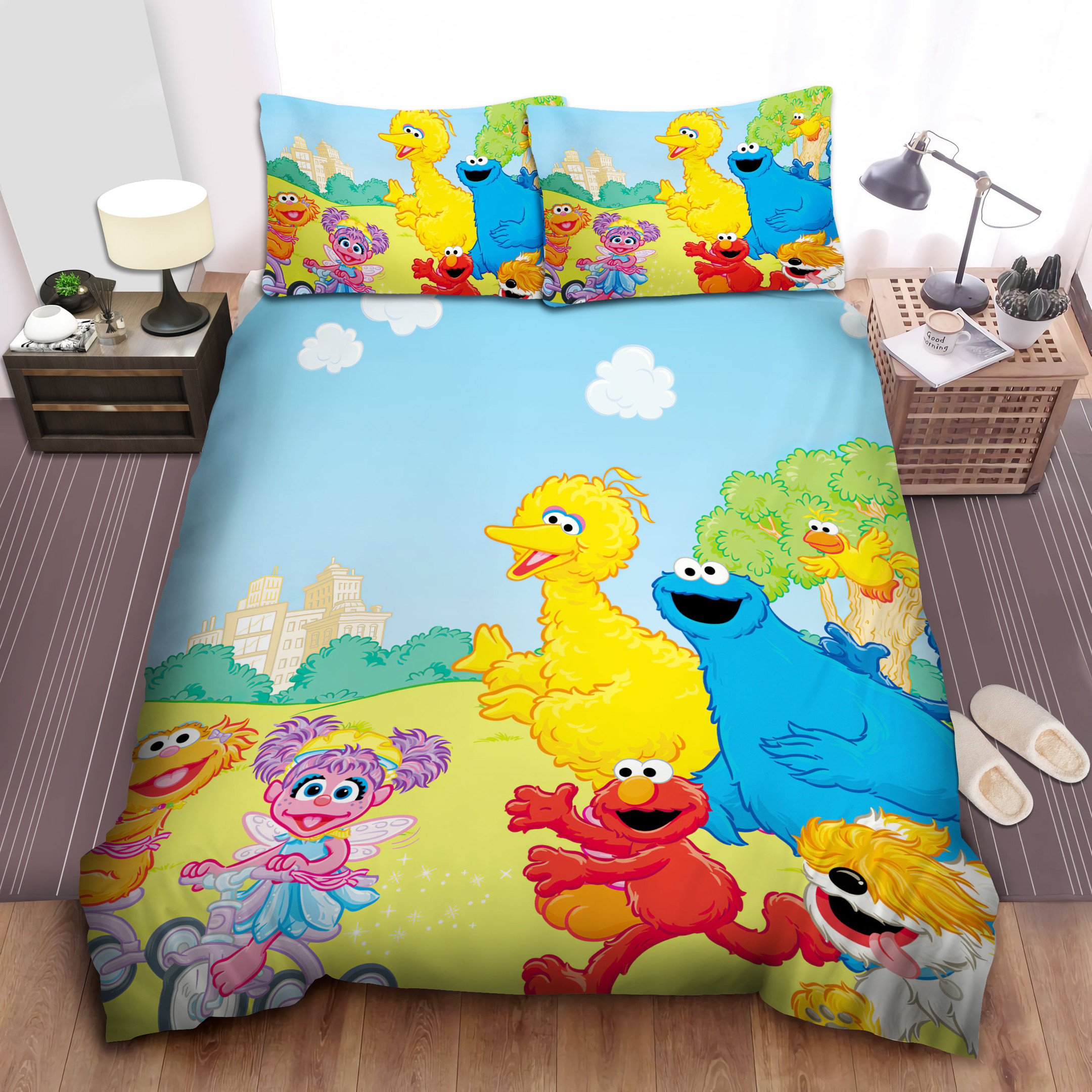 sesame street zoe and abby cycling duvet cover bedroom sets comfortable bedding sets usyys