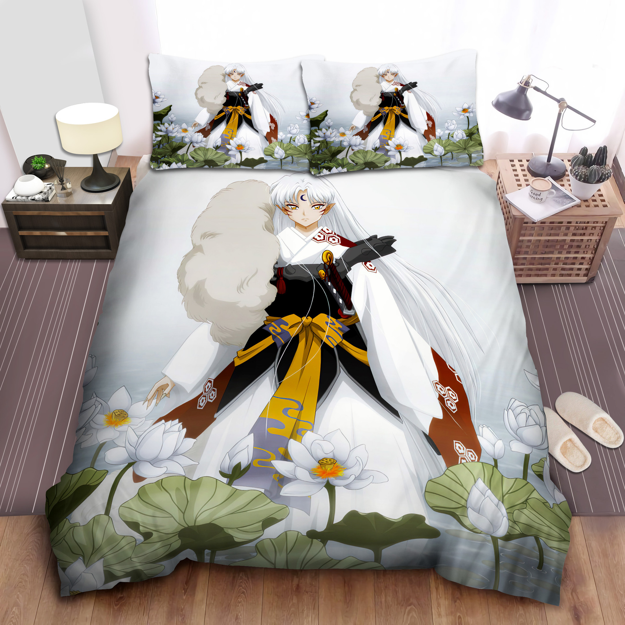 sesshomaru and lotus duvet cover bedroom sets comfortable bedding sets claan