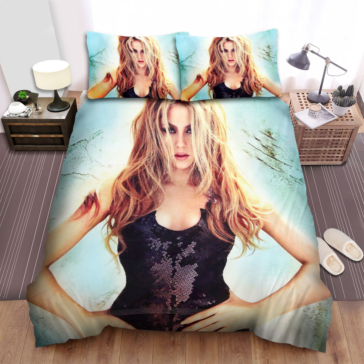 shakira she wolf bed sheets spread comforter duvet cover bedding sets azz1n