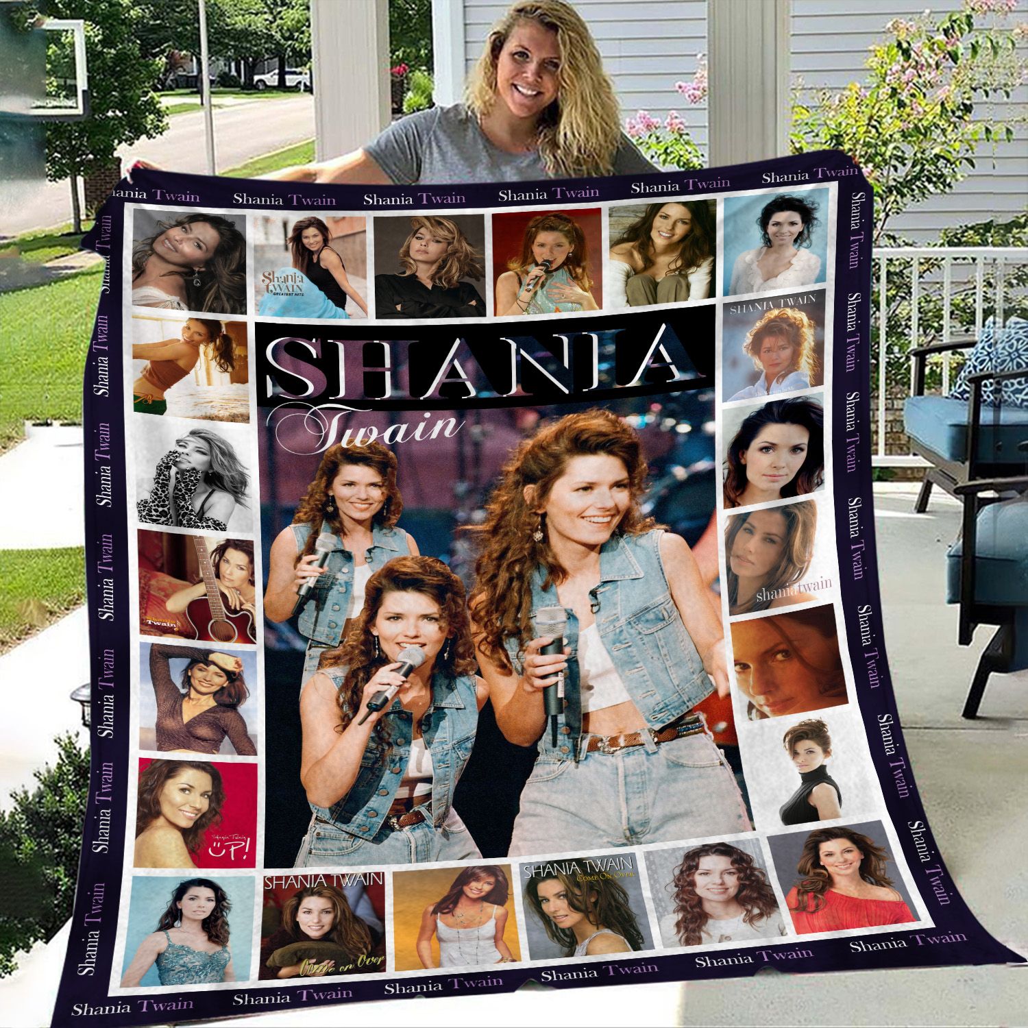 shania twain inspired throw blanket l28mc