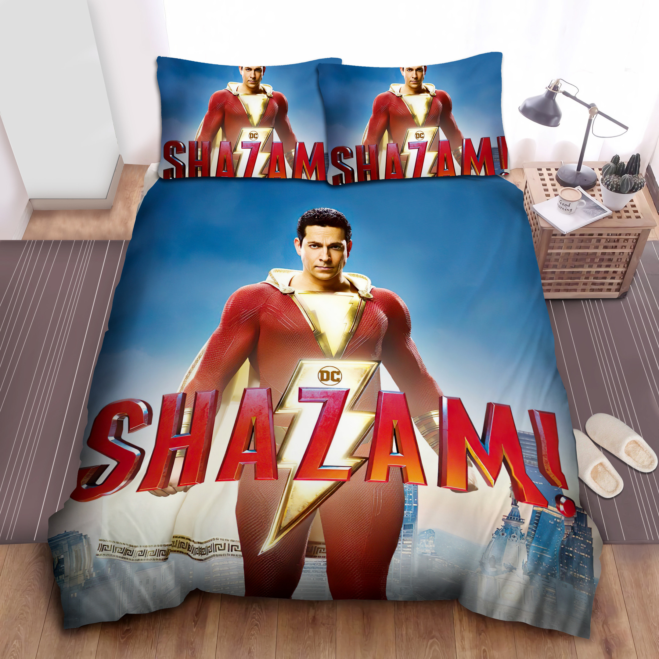 shazam bed sheets spread comforter duvet cover bedding sets t7cii