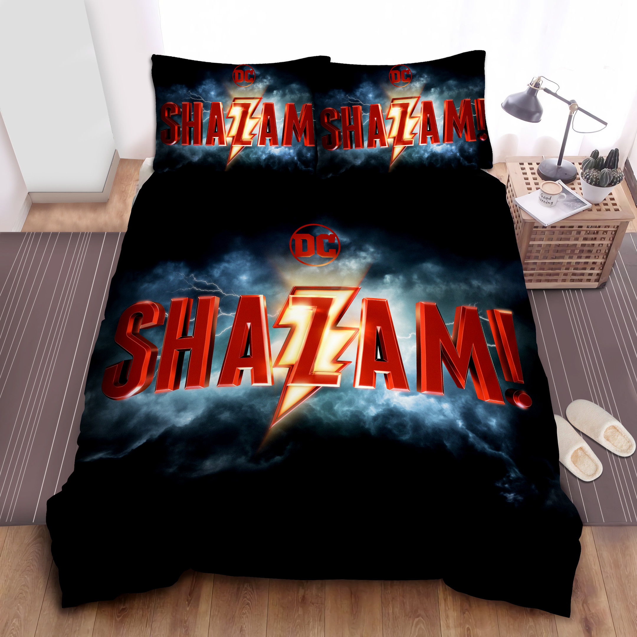 shazam logo duvet cover bedroom sets comfortable bedding sets 9r0um