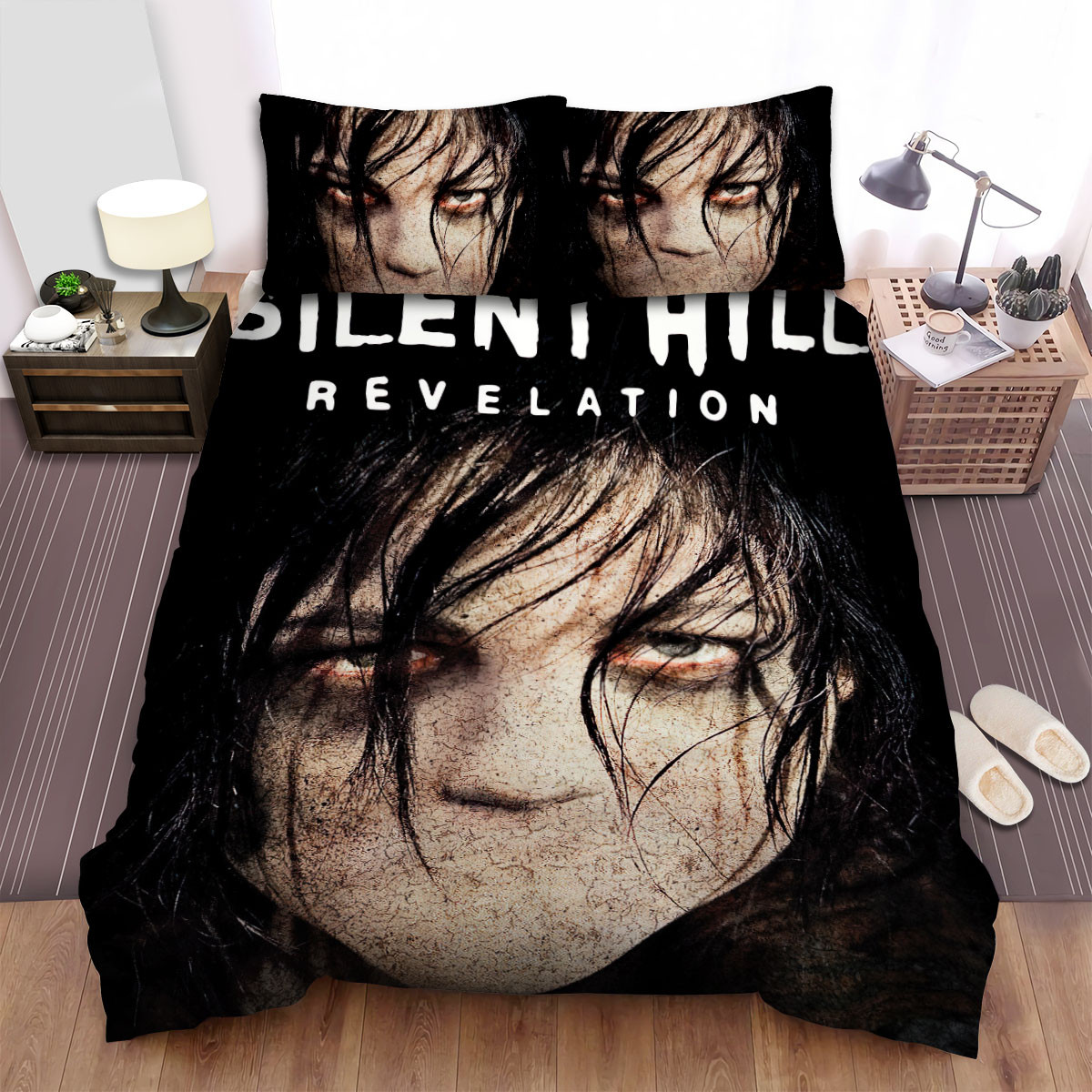 silent hill revelation movie creepy eyes image bed sheets spread comforter duvet cover bedding sets tdilm
