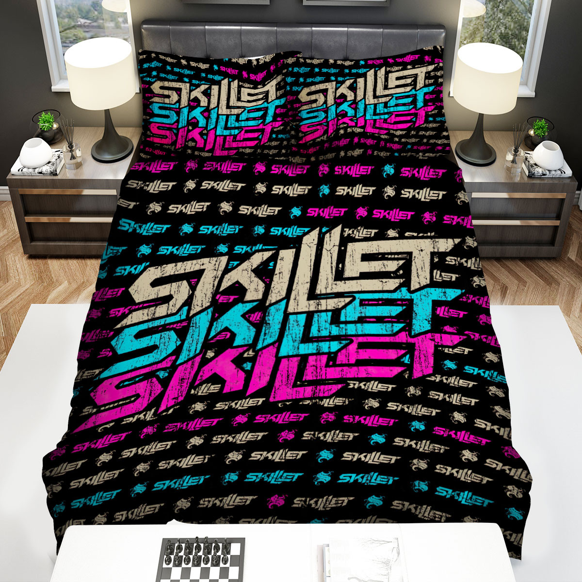 skillet logo duvet cover bedroom sets comfortable bedding sets jll67