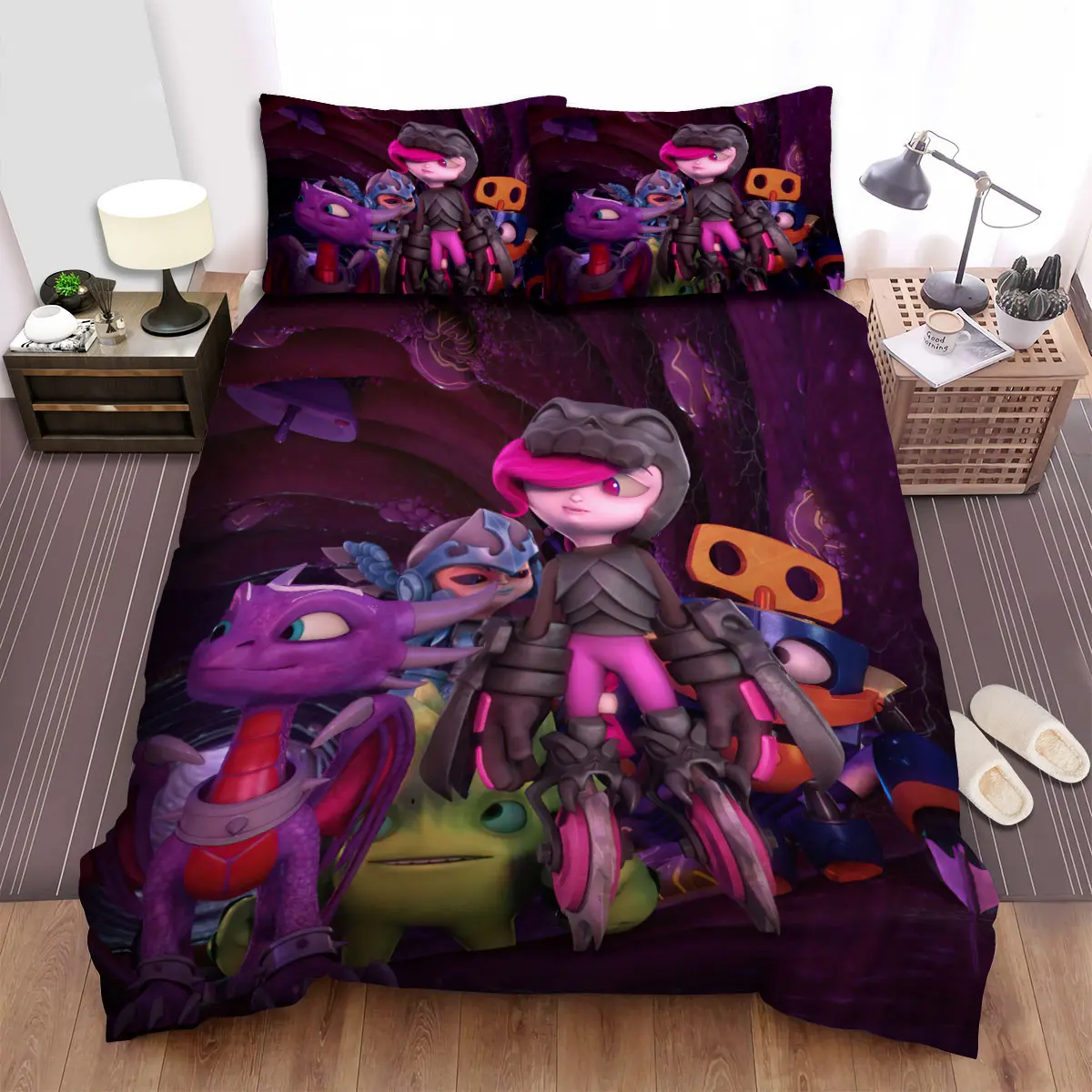 skylanders academy team making new friends bed sheets spread duvet cover bedding sets ew7ho