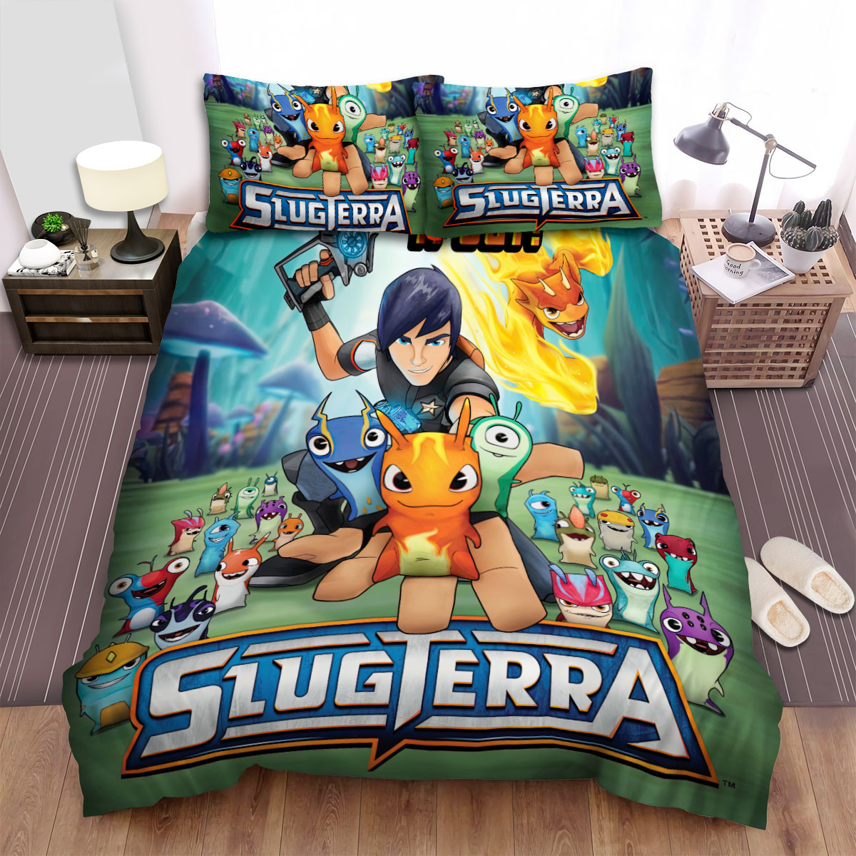 slugterra the main poster duvet cover bedroom sets comfortable bedding sets 7es4s